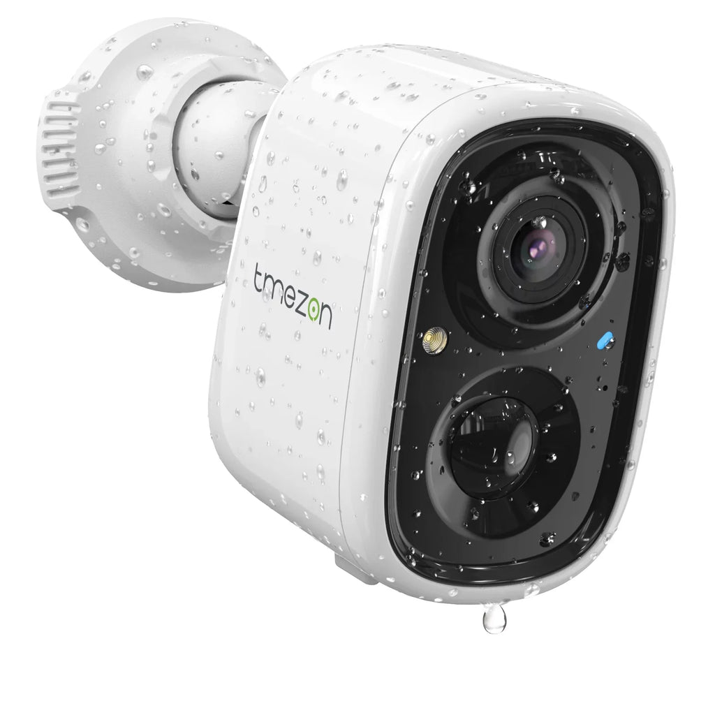 Home WiFi Way for Security Wireless 2K Battery Night Camera 2 Detection, Surveillance with Rechargeable Waterproof, Motion Audio, Powered Vision Camera SD/Cloud TMEZON AI exterior