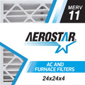 Pleated Box 24 11, in 4, Aerostar x Filter, MERV USA Air 24 Made 6, 24x24x4 the of x