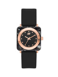 Skechers Square Calabar Silicone Three-Hand Watch Women's