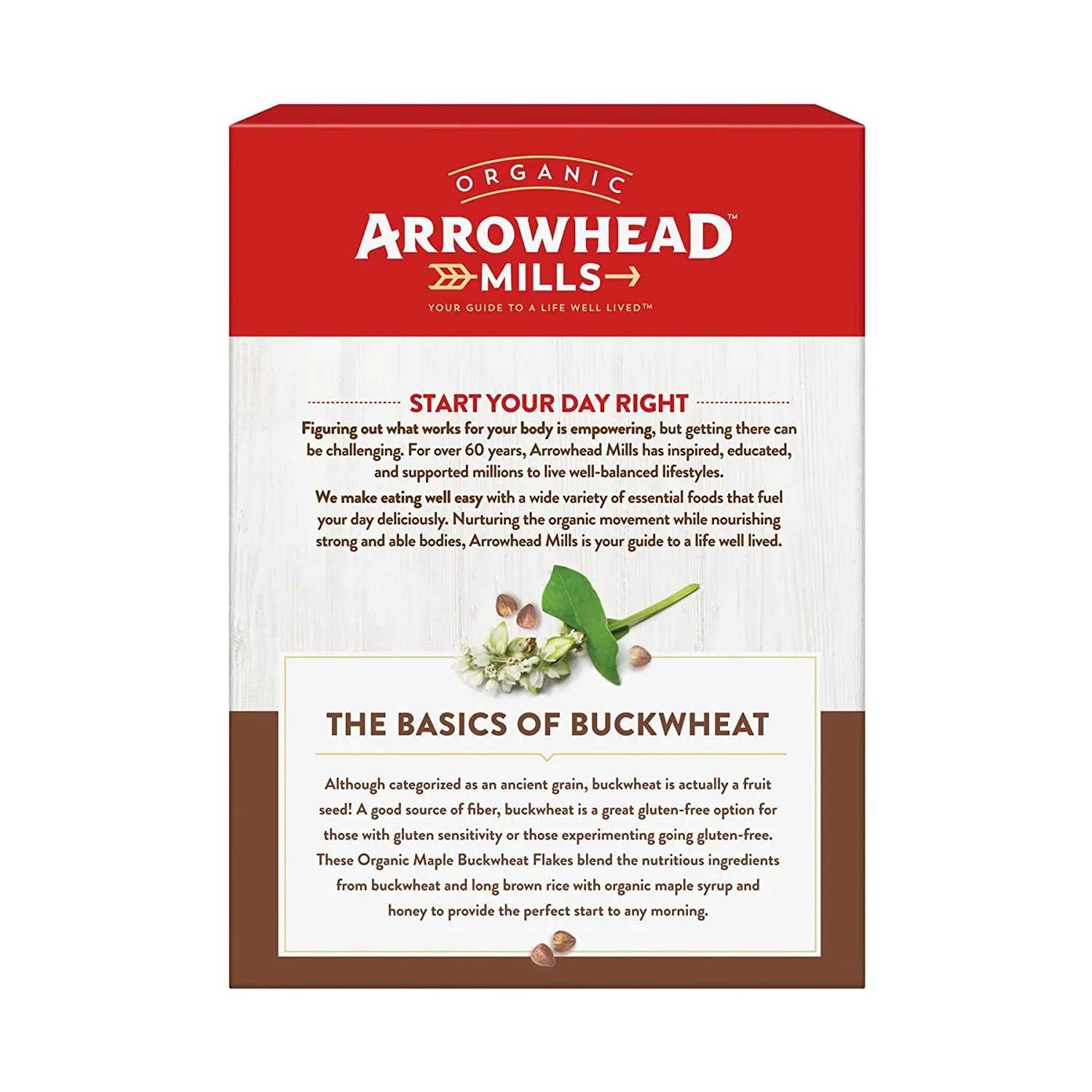 of Free Maple Mills 2 Gluten Organic Pack Arrowhead 10 Flakes Buckwheat oz