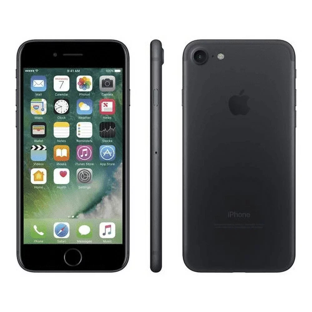 iPhone (AT&T Black (Refurbished) Locked) Smartphone 128GB 7 Restored