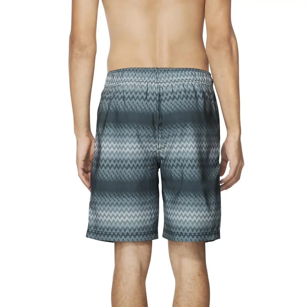 Stripe Dwr Shorts Black-Large Bondi Stretch Purview 2-Way Speedo Men's 20" Board