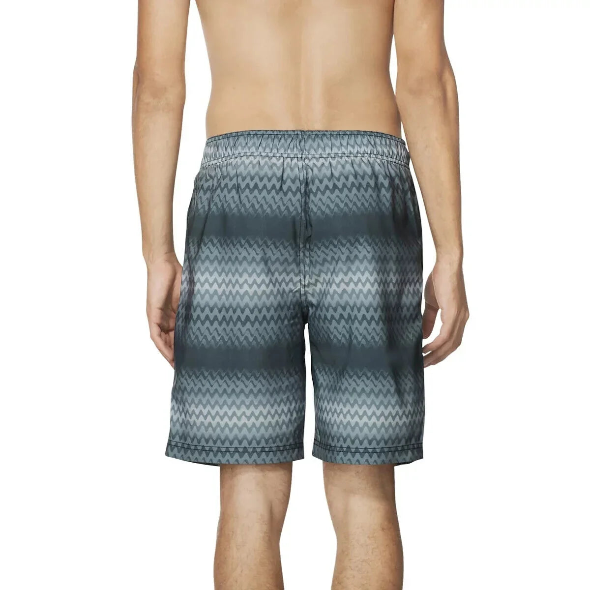 Stripe Dwr Shorts Black-Large Bondi Stretch Purview 2-Way Speedo Men's 20" Board