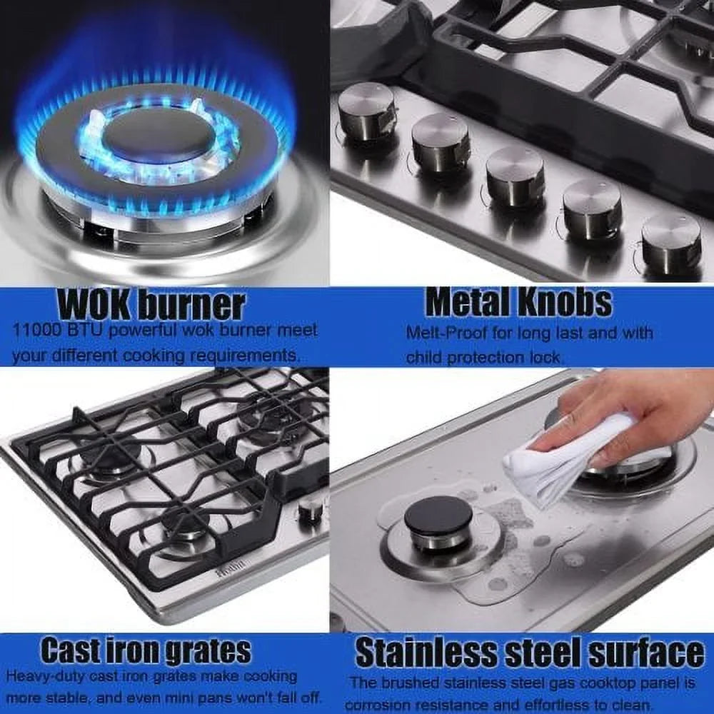 Gas Gas Griddle, with top, top Inch Convertible,Stainless Cook with Burner Cast Iron 5 34 Stove Griddle, gas Hothit stove Gas/Propane Steel Gas Natural Cooktop