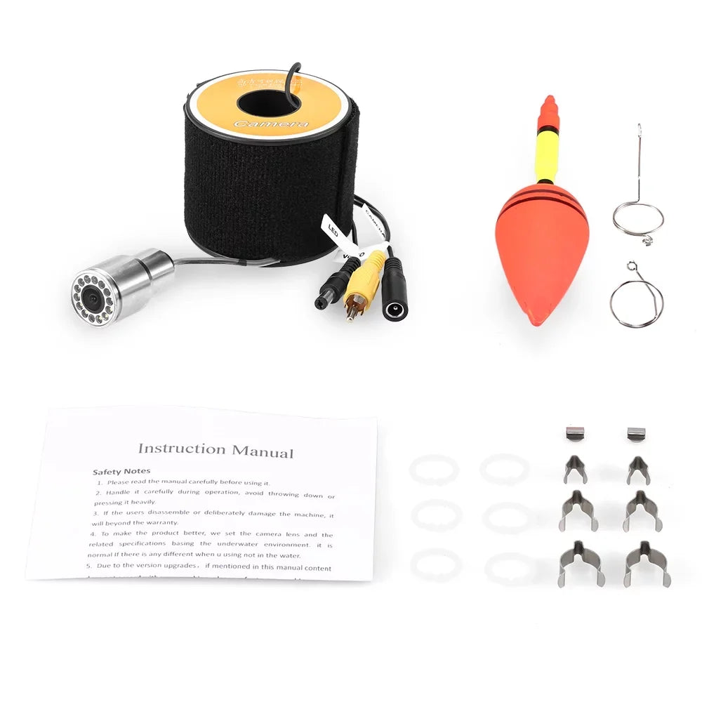 with Fishing Tomshoo Cable Shape Waterproof 12 1200TVL Accessories Boat 15m30m50m Night Underwater Vision LEDs Fish Ice Fishing