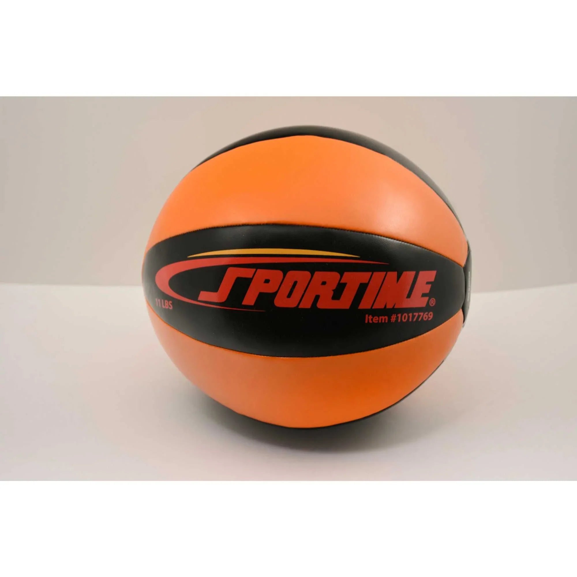 Sportime Medicine Pounds, Ball, Strength Black 9-1/2 11 Orange Inches, and