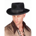 '- Percent Felt Large Black Wool Hat, Brim Zoot Round 69527-L Western Big Fashion 100