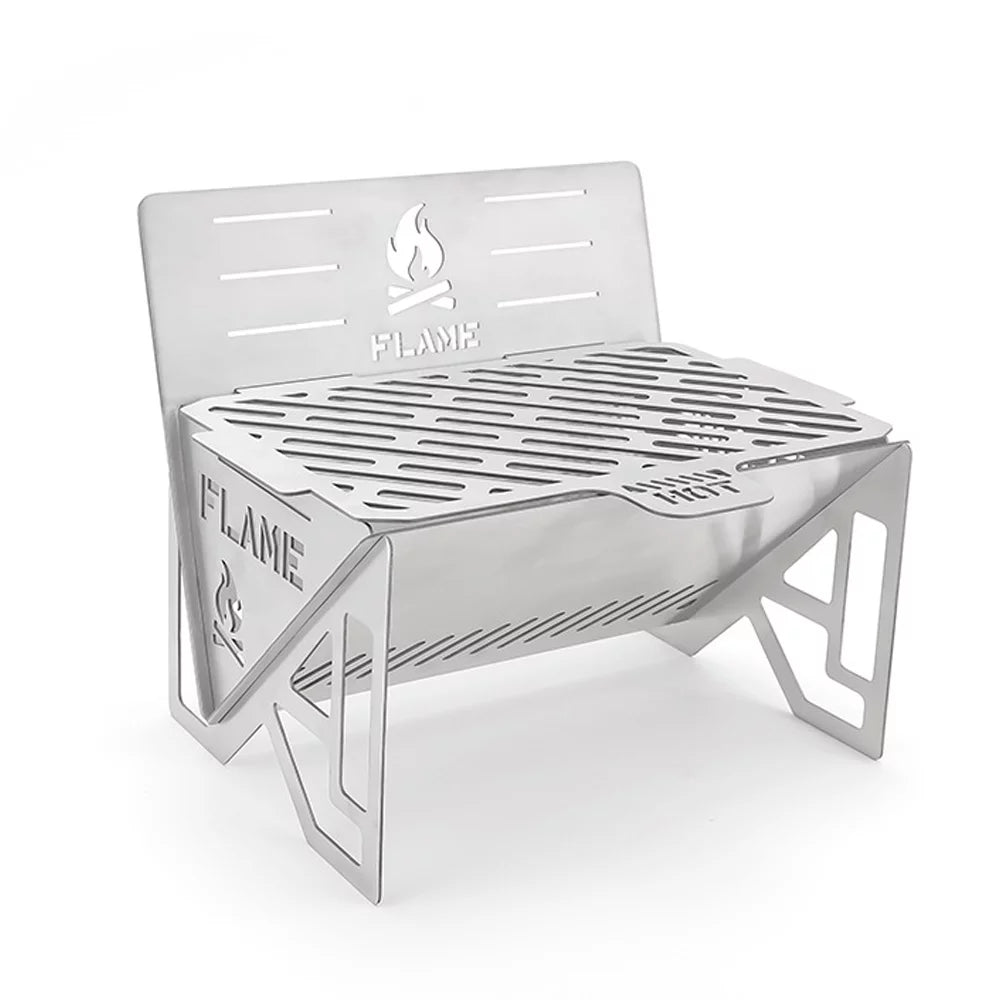 Camping Cooking Steel for Furnace, Picnic Nebublu Portable Stove BBQ Stainless