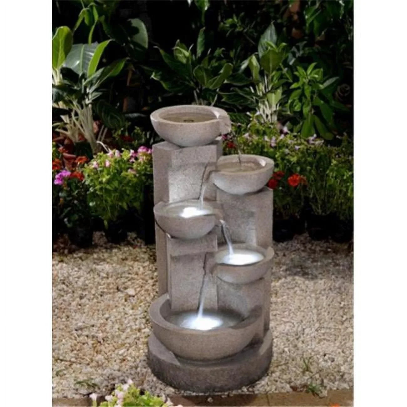 Led Fountain FCL107 Bowls liquid JecoInc Light Multi-tier with