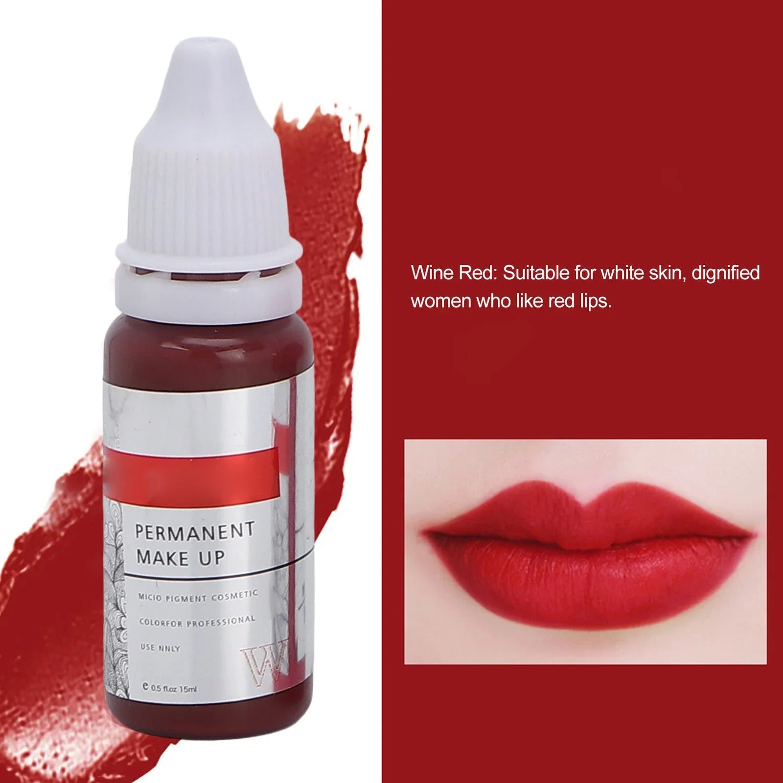 Pigment Ink Semi 120ml Lip Tattoo Color Permanent Microblading 8pcs Makeup
