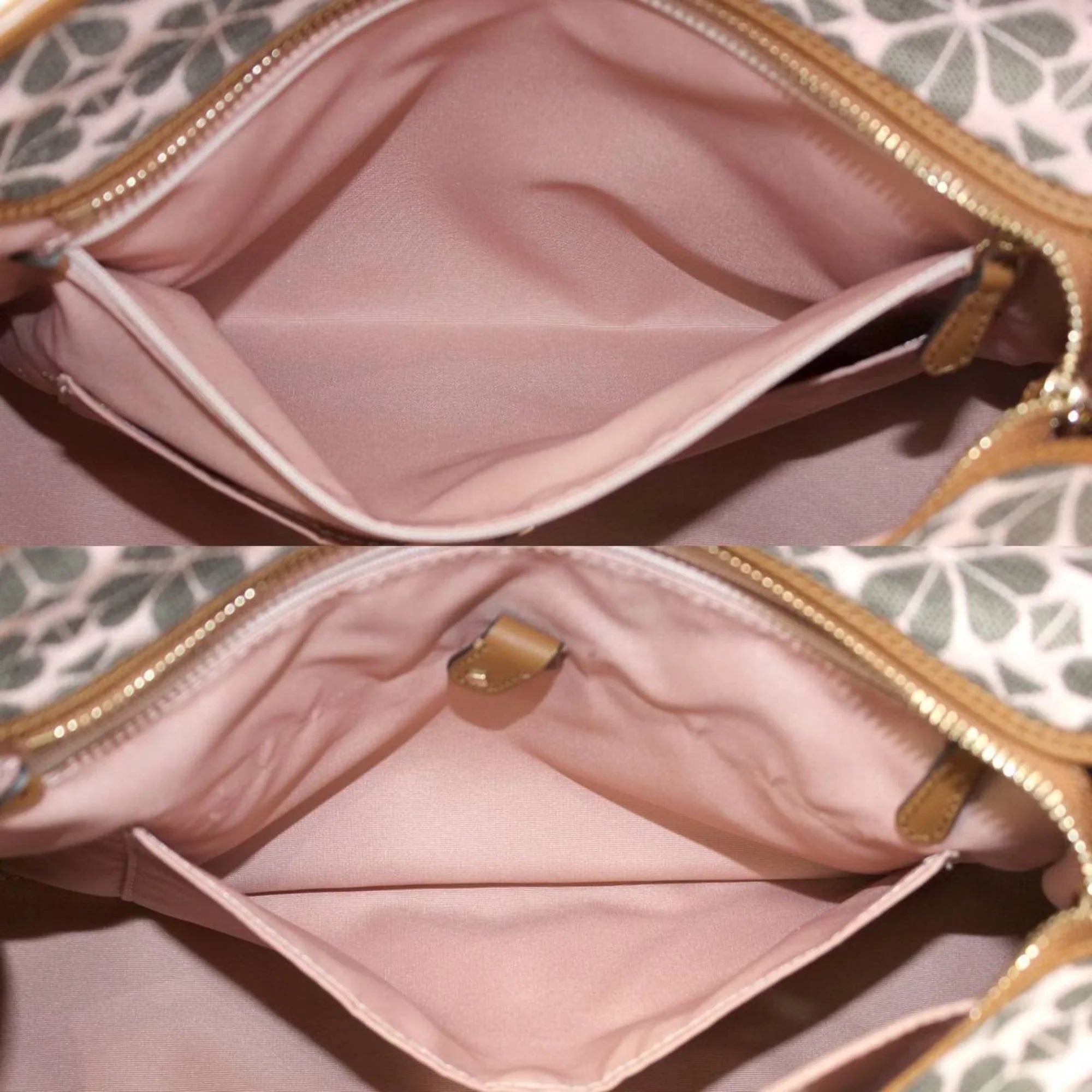 (Good) brown jacquard spade x flower Spade shoulder women's Pre-Owned collection KS pink bag Kate leather tote