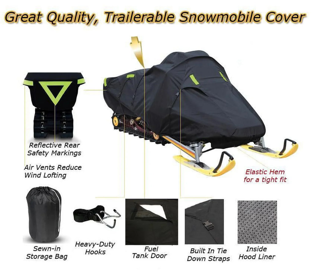 for model Cover Trailerable Ski UP LIMITED Sled snowmobile Machine 600 Gear Snow Compatible 600 Denier Snow SDI, Doo 2004-2004 Bombardier 1 GSX