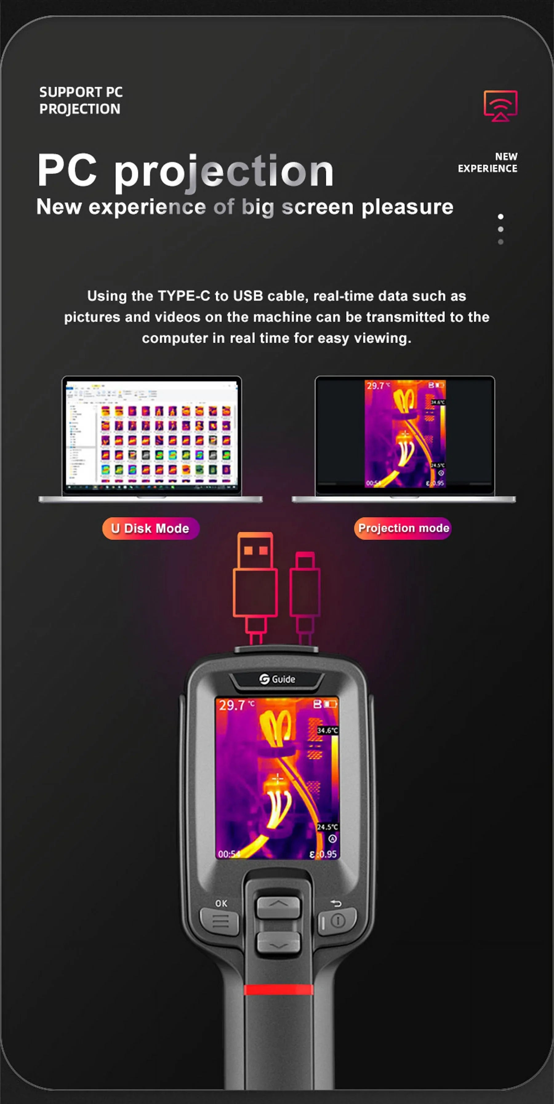 for Imager Guide Infrared Electrical Thermal Thermographic Circuit Camera Inspection Thermal Repair PC210 Camera PCB Car HVAC