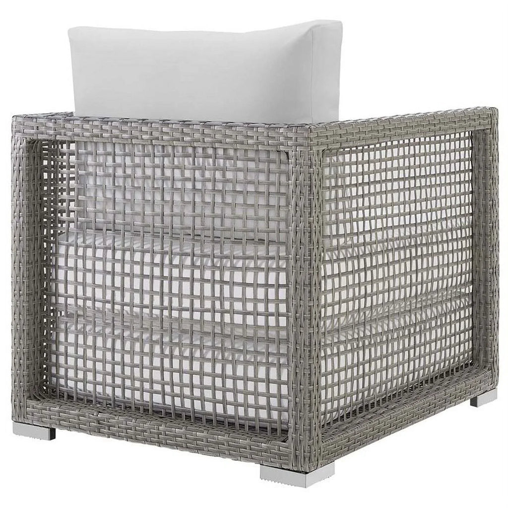 Allora and Gray Chair White Patio in