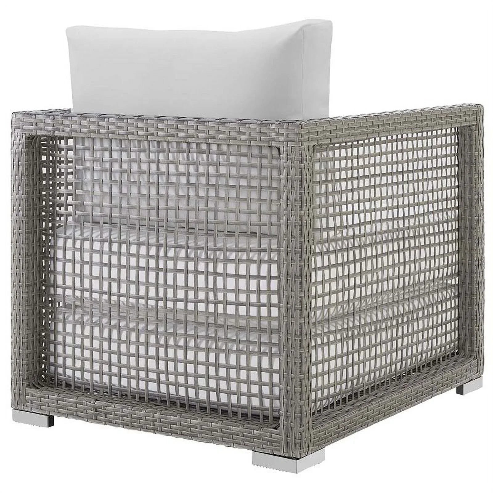 Allora and Gray Chair White Patio in