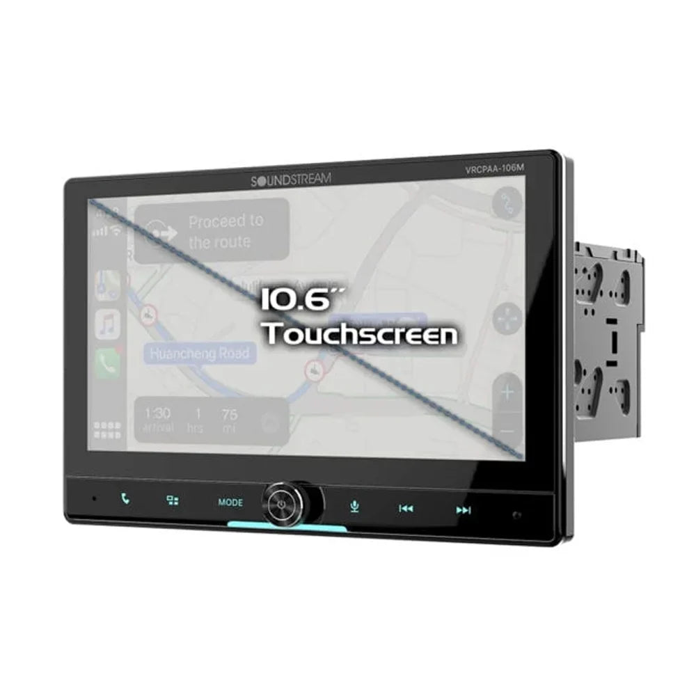 Stream Touch Auto 360 Keys in. Mechless & Carplay LCD Sound 10.6 Rotating Up-Down Android 2 Din