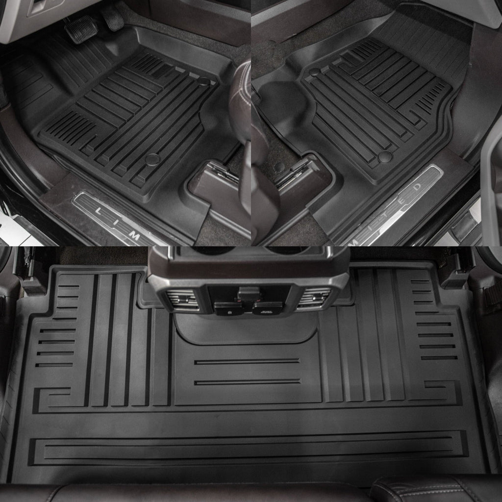 Fit Storage) Flat 2015-2024 F-150 Bed F150 Liner Mat Truck Lightning Cab Fold Long SuperCrew Bed 6.5Ft (Fit W/O