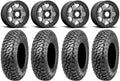 RAZR Teryx Beadlock 15" 32" XT Block Kawasaki Wheels Gunmetal Tires Mule Fuel