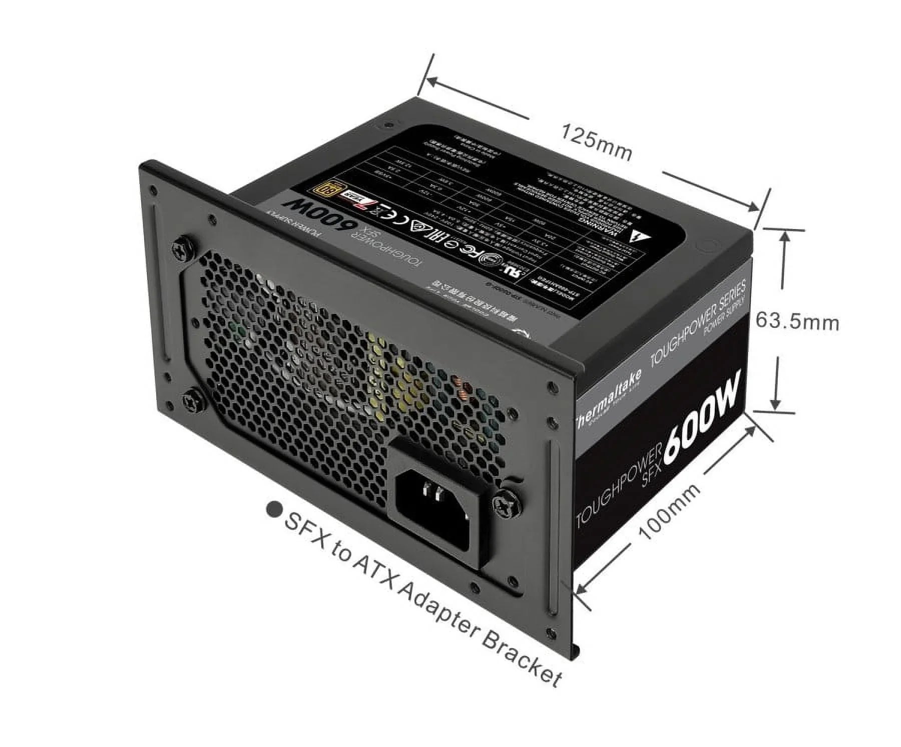 80Plus Toughpower SFX - 600W Supply Power Gold Thermaltake