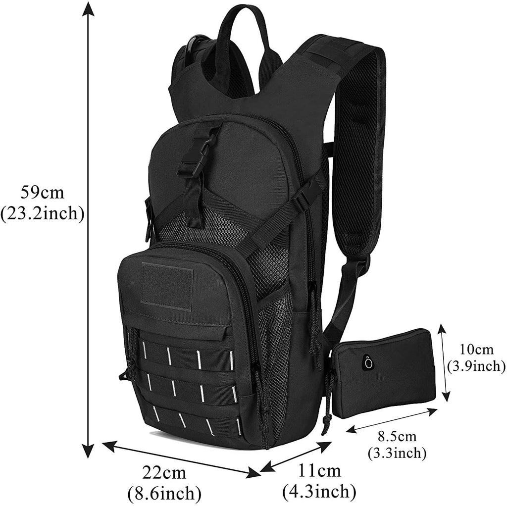 Cycling Backpack Hiking with Pack liquid Hydration Running Pocket Fits for Bag liquid liquid Thermal SKL Adjustable BPA Insulation, Women Biking 2L Men Bladder, Daypack Free Waist Military Tactical