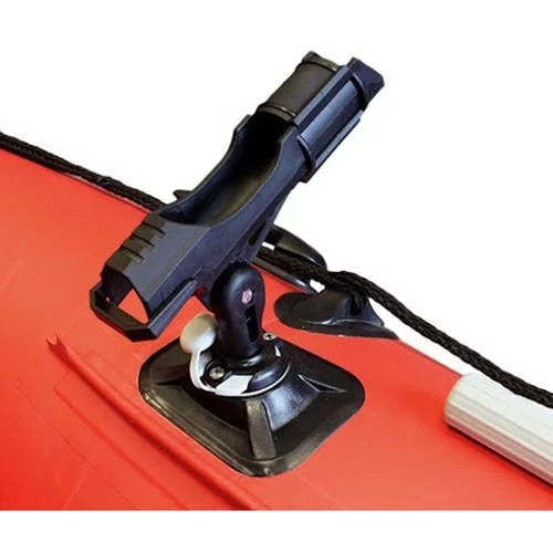 Person 8.4 - ALEKO Red feet Floor BT250RBK with Black Boat Aluminum Inflatable and 3