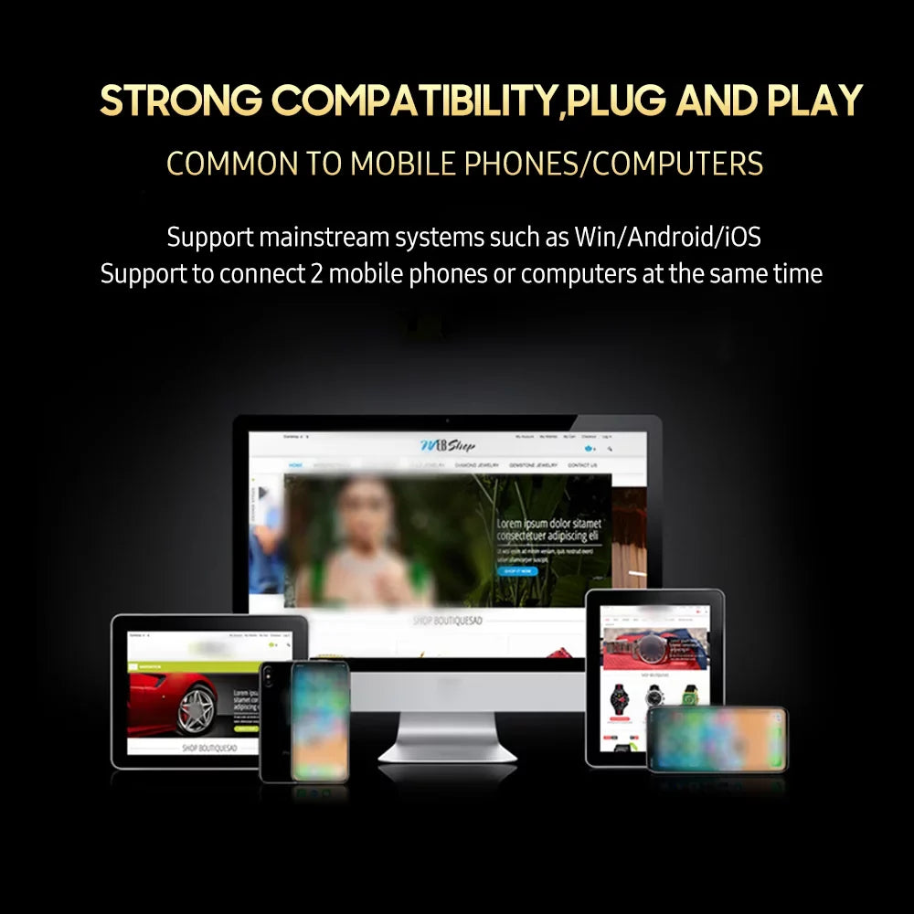Broadcasting/ Multifunctional Sound V300 Rechargeable for Sound Smart Recording SingingLive Live and with Pro Compatible Phone Voice GoolRC Computer and