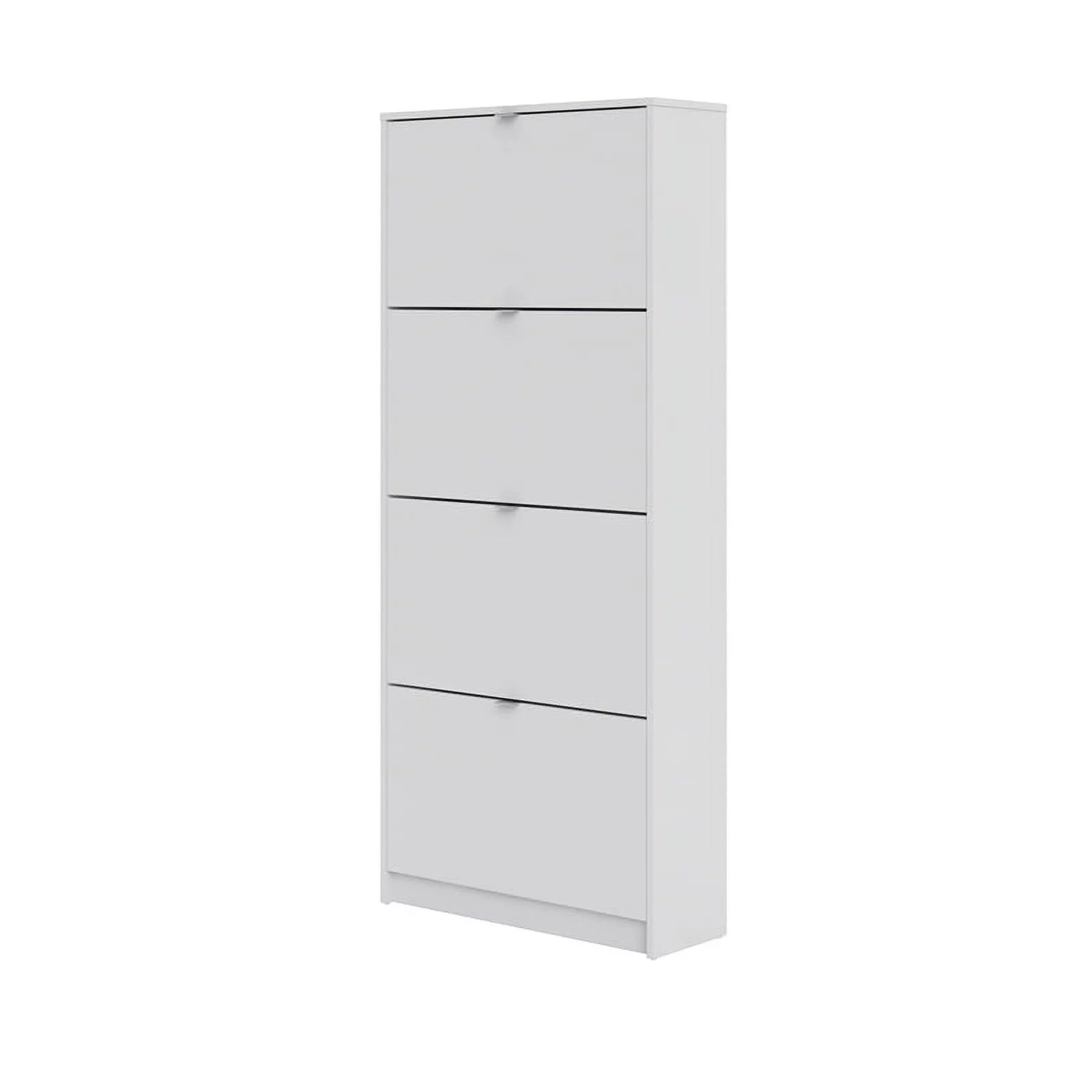 White Drawer in Contemporary Shoe Cabinet 4 Allora