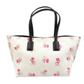 (Good) Loewe Black White Bag Canvas Leather Tote Pre-Owned Pink