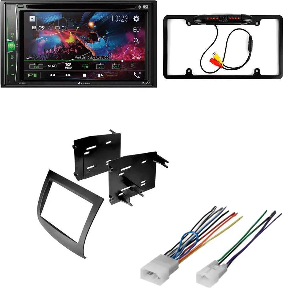 Digital Touchscreen Kit/in-Dash AVH-241EX AM/FM Toyota Van DVD/CD Sienna Camera/Installation with Receiver Bluetooth/Backup for DIN KIT4959 Media Pioneer Car Bundle W/ 2004-2010 Double Stereo 6.2"