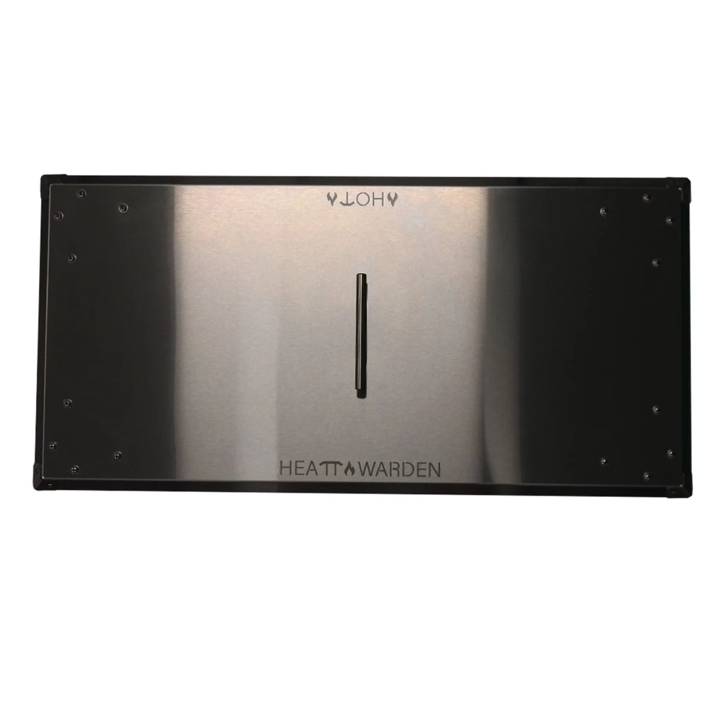 Fire Pit Heat Rectangle Warden Deflector Steel Heat in Stainless