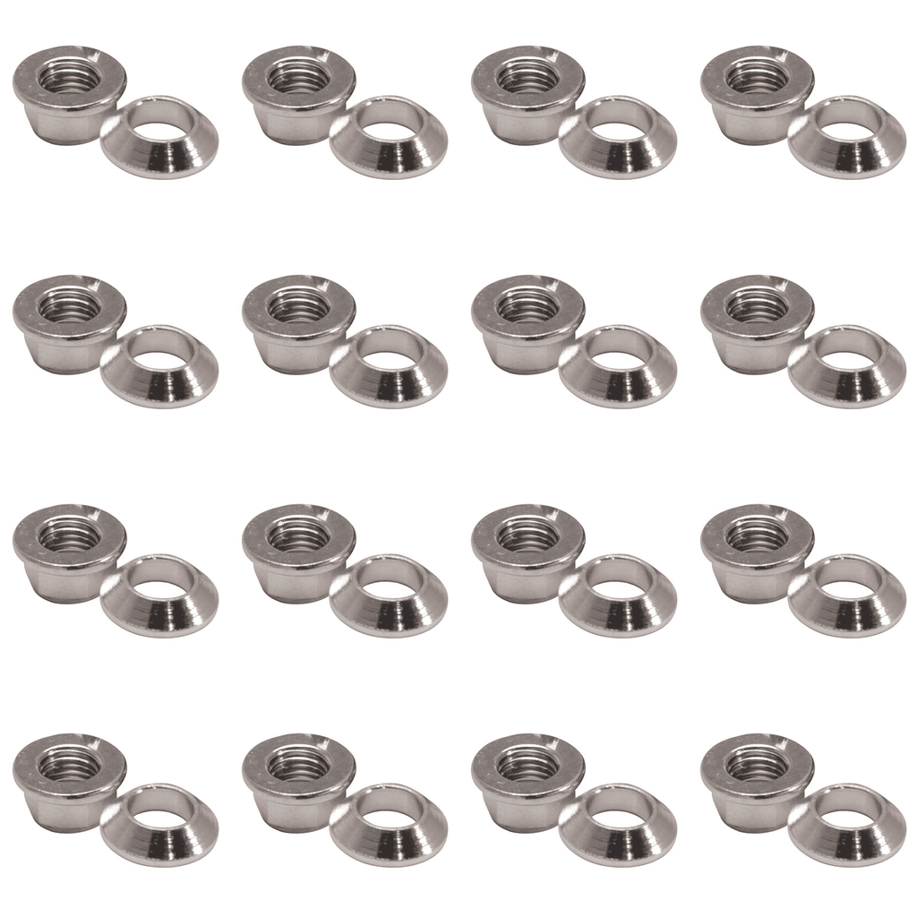 (16 Pitch Cannibal Tusk Lug Pack) Thread 1.25mm Nut Locking 2002-2003 FX440 10mm CANNONDALE Chrome x Universal Flange/Tapered For