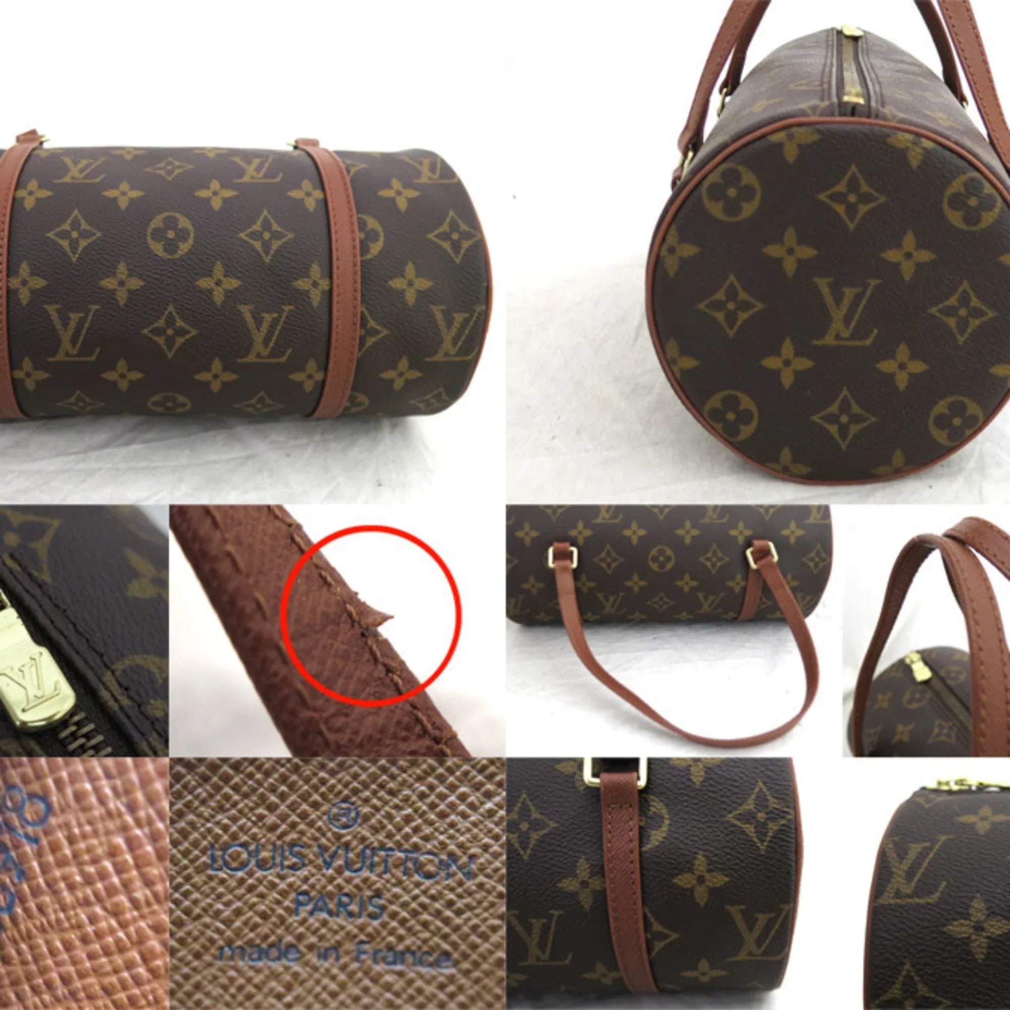 (Good) Pre-Owned Brown Canvas M51366 Papillon Women's Monogram Handbag