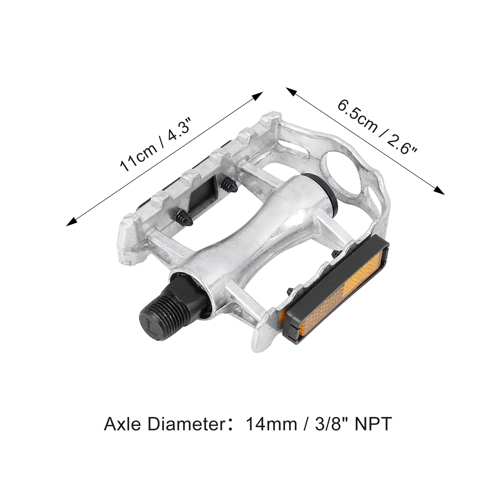 Cycling Mountains 2Pcs Bicycle Black Silver Appropriate Unique Pedals Bargains bike Off-Road Alumnium Tone Alloy for