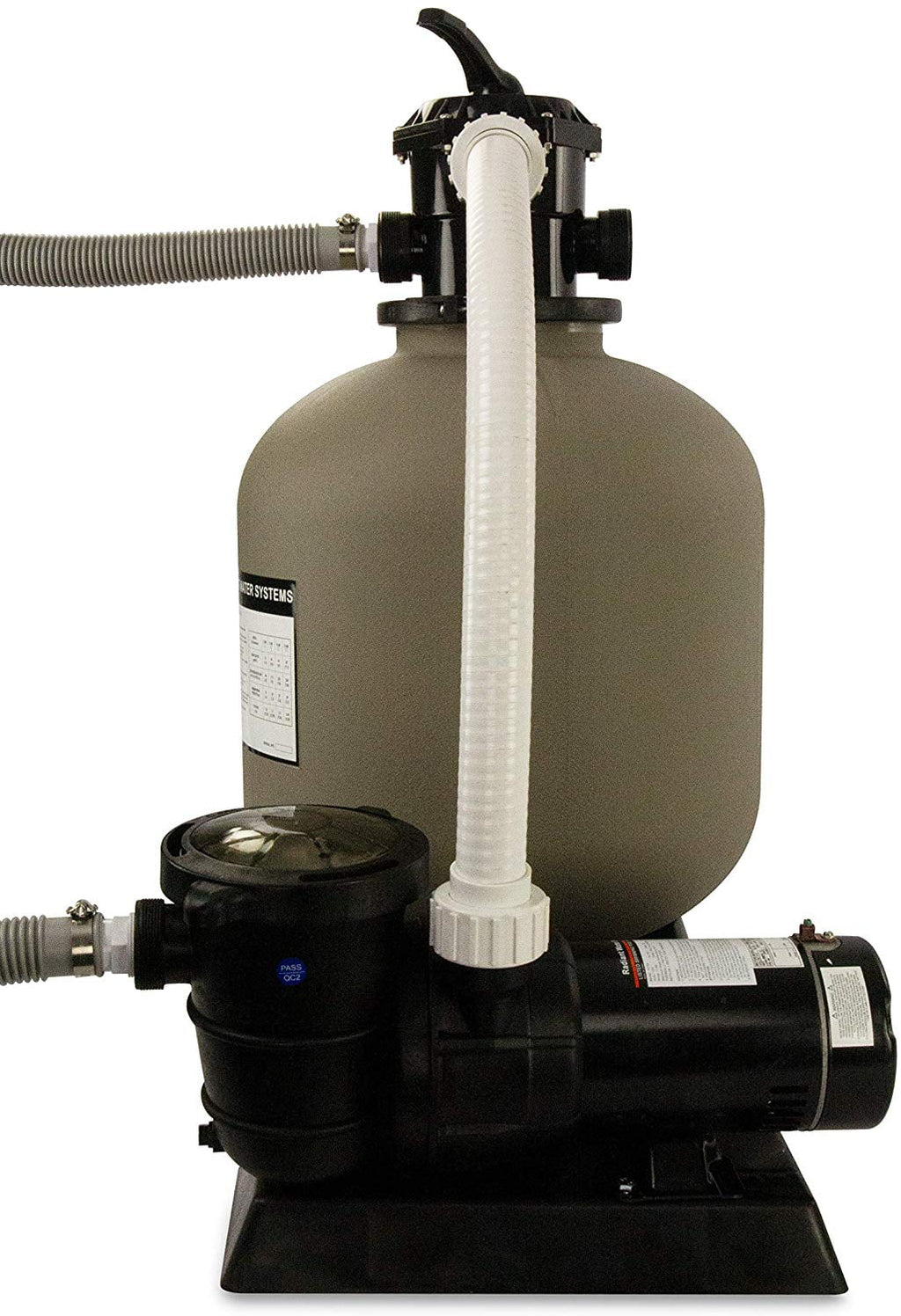 Clear Sand Extreme Radiant with Rx HP 19" Above-Ground Force Filter 1 Pump Pool