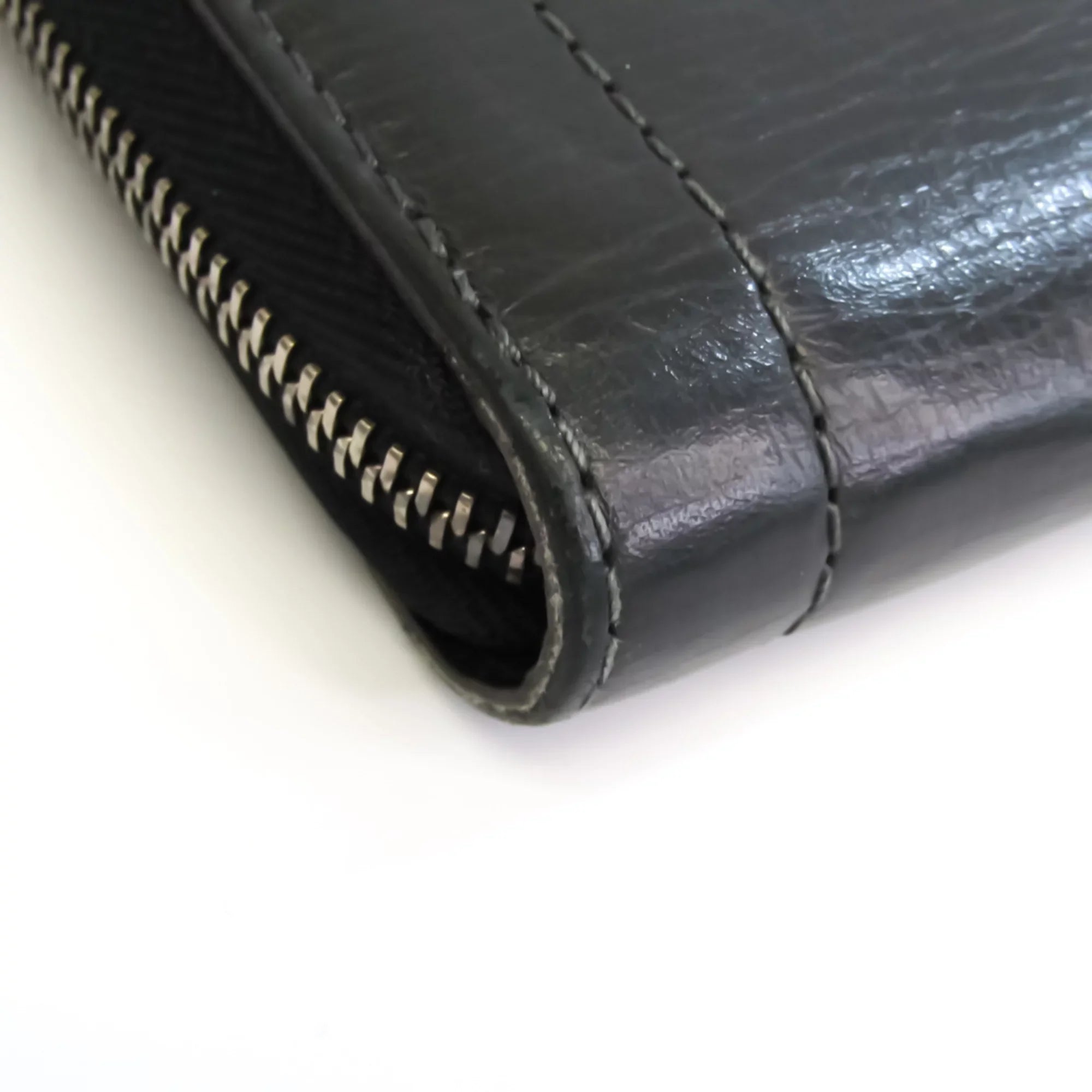 (Good) Zippy Organizer Wallet Utah Leather (bi-fold) M97026 Pre-Owned Basalt Men's Long