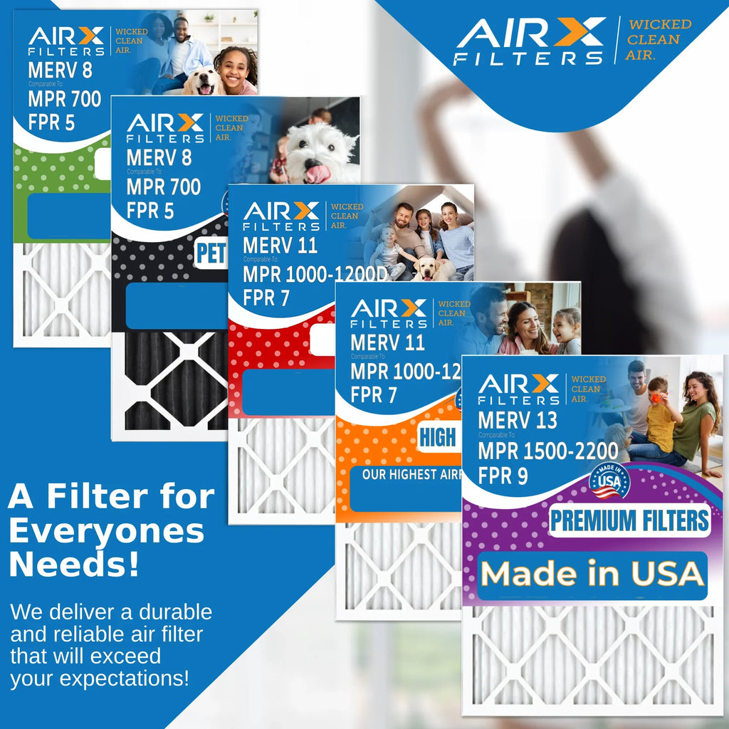 MPR to 91-005 Air Filter MERV with Comparable Furnace 16x25x5 FILTERS 13 16x25x5 Filter MERV 2200 AIRX AIR. 1500 & 13 by CLEAN Made Compatible Premium WICKED - USA FPR Ultravation 9