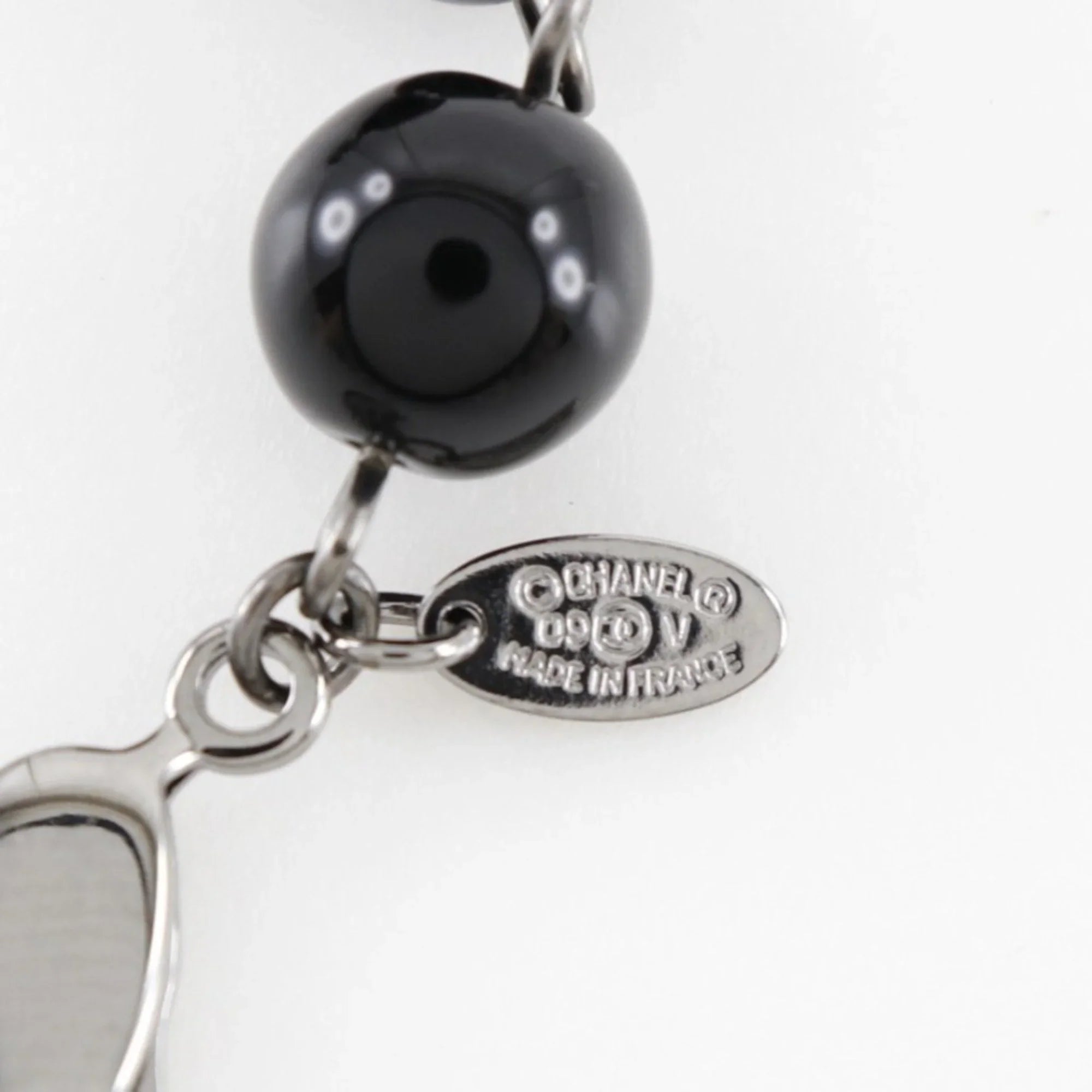 Mark Metal Women's Plastic Silver/Black 09V Fake Pearl Pre-Owned x (Good) Bracelet Coco