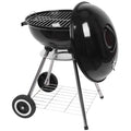 Charcoal on Storage Grill Area, Grill Steel w/ Cooking Wheels, Grill Camping inch with Grate 18 exterior BBQ