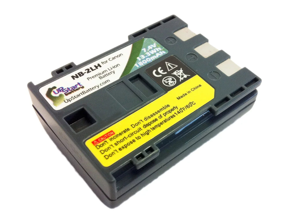 Replacement for (1800mAh, NB-2LH Rebel Canon Battery Canon - Battery Pack XT 2x 7.4V, Digital Lithium-Ion) - Camera