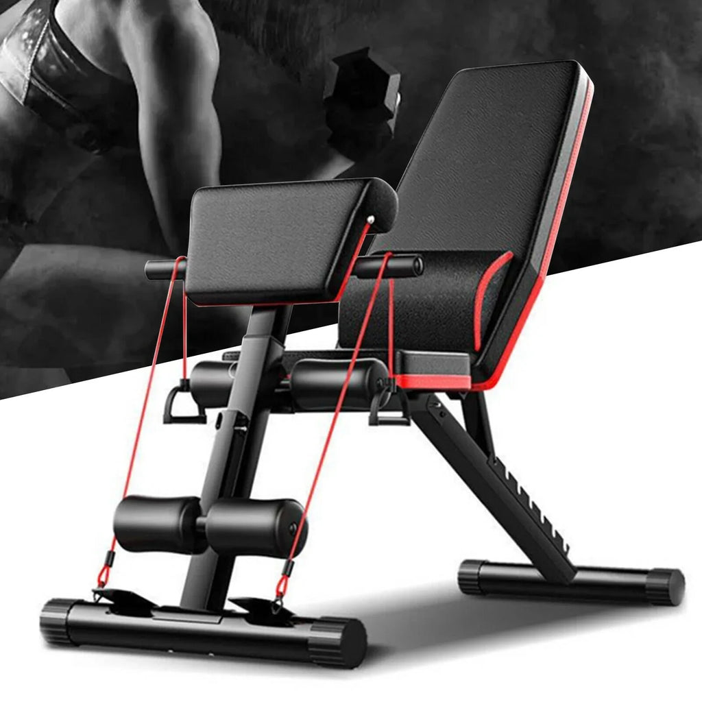 Body Bench Workout Decline Adjustable Gym Foldable Dumbbell Incline Weight Full