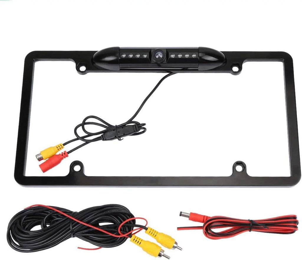 Plate Backup Rearview ILX-F411 for ILXF411 ALPINE Camera Frame License Black