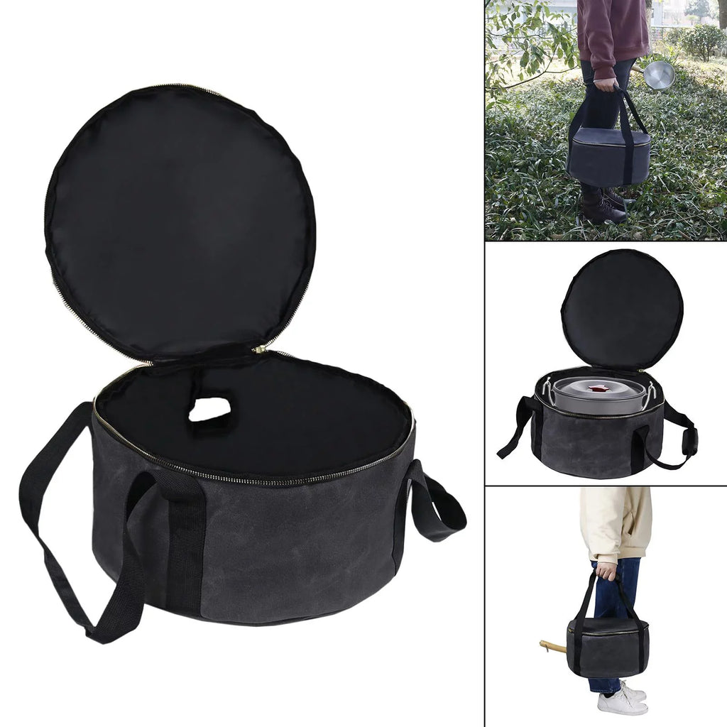 Accessories Multipurpose Handbag Storage Camping BBQ Activities ,exterior Bag Container 12" Gray - ,Fishing Oven Carry Bag Cookware Dutch for Durable