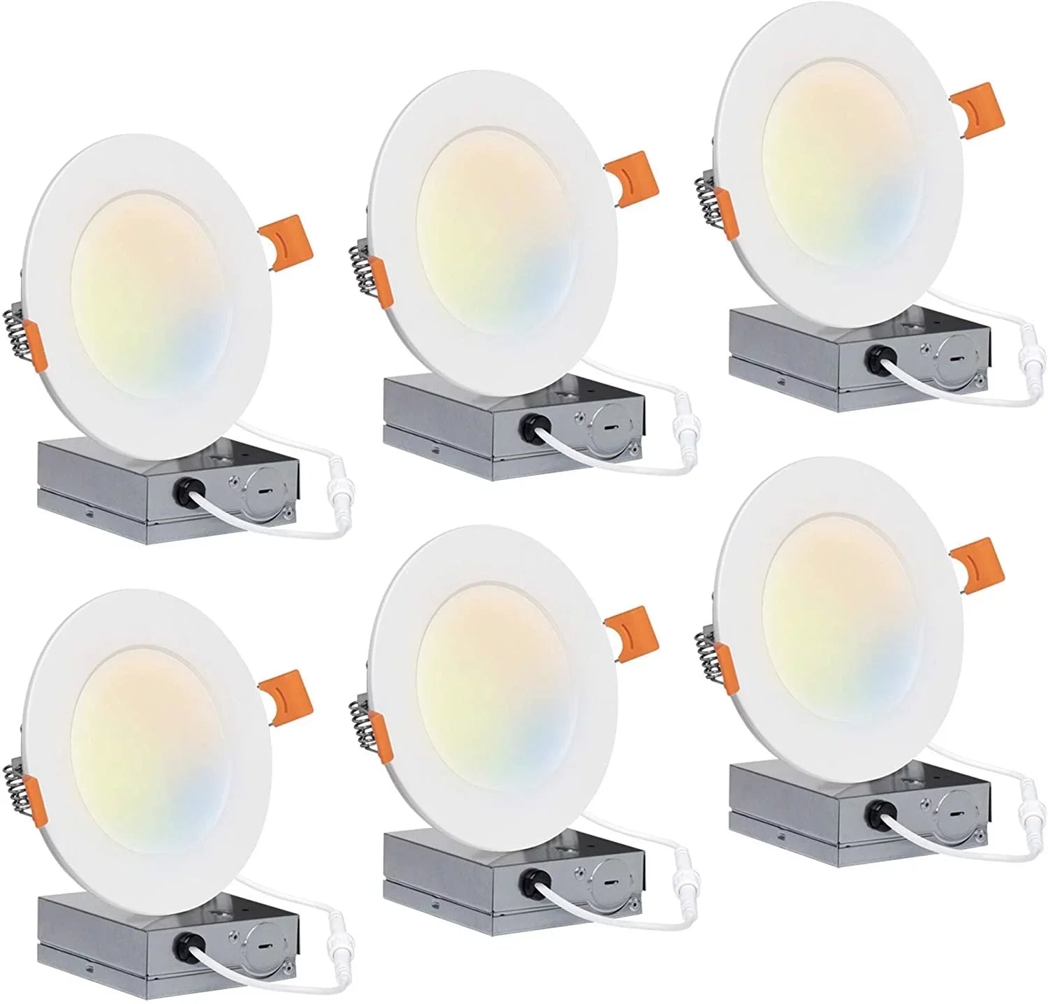 Temperature Pack Slim Downlight, inch Recessed Tuning, 2700K-5000K, 6 9W UL, Star, Color Energy Dimmable 4 Hyperikon Retrofit LED