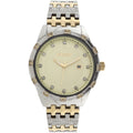 Crystal Champagne Accented (FG9100) Bracelet Two-Tone Steel Watch Male Elgin Dial Stainless Adult