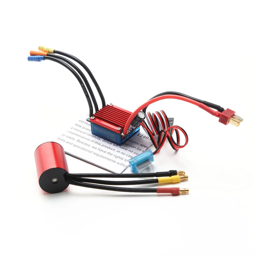 116 ESC S2435 2.2KG 25A RC Brushless Programming 4800KV Car 118 Controller for Servo Truck Motor Electric Speed Brushless 4P Sensorless