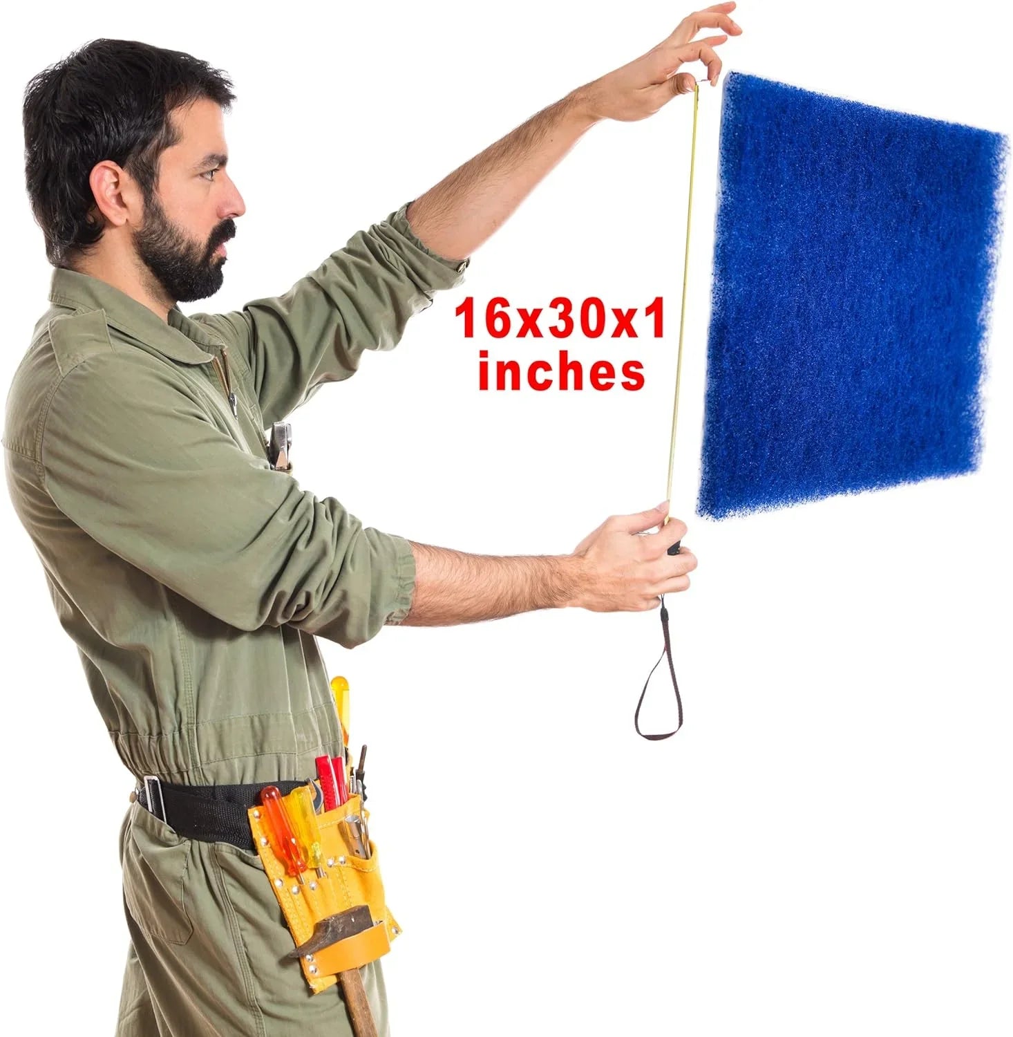 16X30x1 Replacement Furnace Pack Conditioner Air Filters Vent-2 Clean Filter