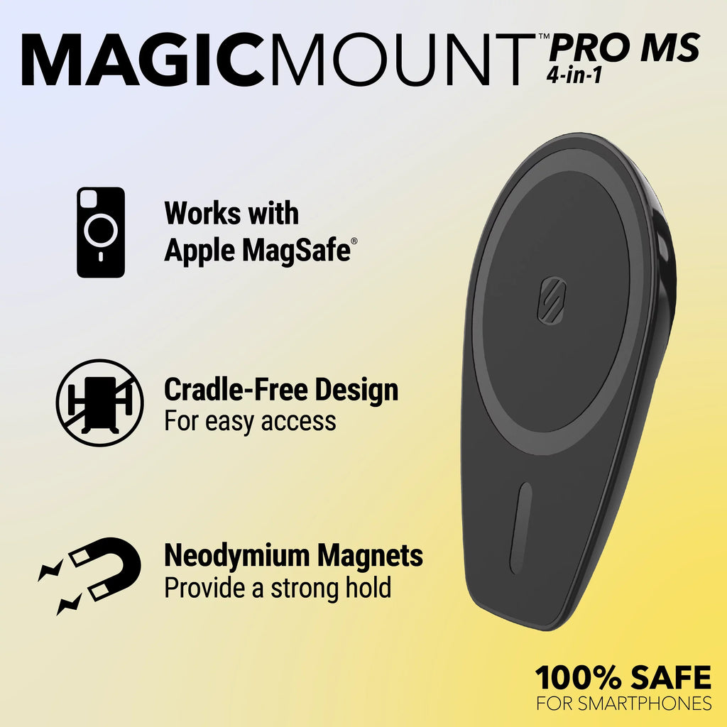15/14/13 iPhone Magnetic 4in1 w/ Pro MPMSODVM Comp Scosche Dash/Windshield/Vent Mount MagicMount MS