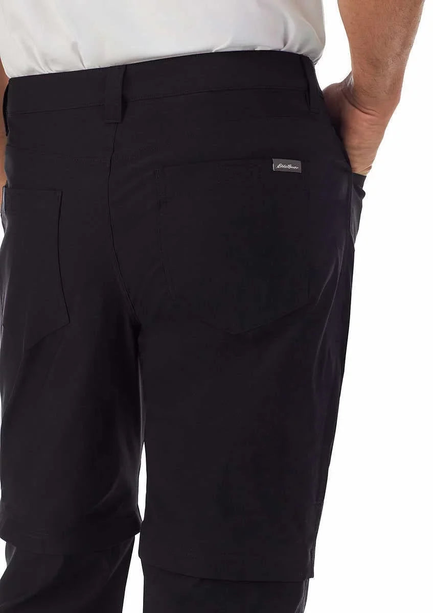 (Black Eddie Pant Lightweight Mens 34x32) Convertible Bauer