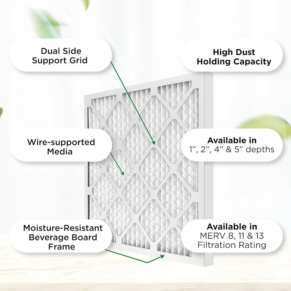 Pleated dimension: Furne 12. Of Filters. Case HV 8 3/4 Air 13-3/4 X 14X14x1 X MERV 13-3/4