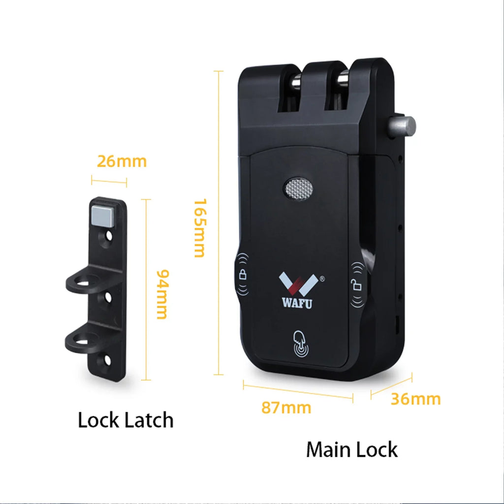 Door Smart with Wireless Lock Remote Pinnaco Keyless Control Lock WAFU